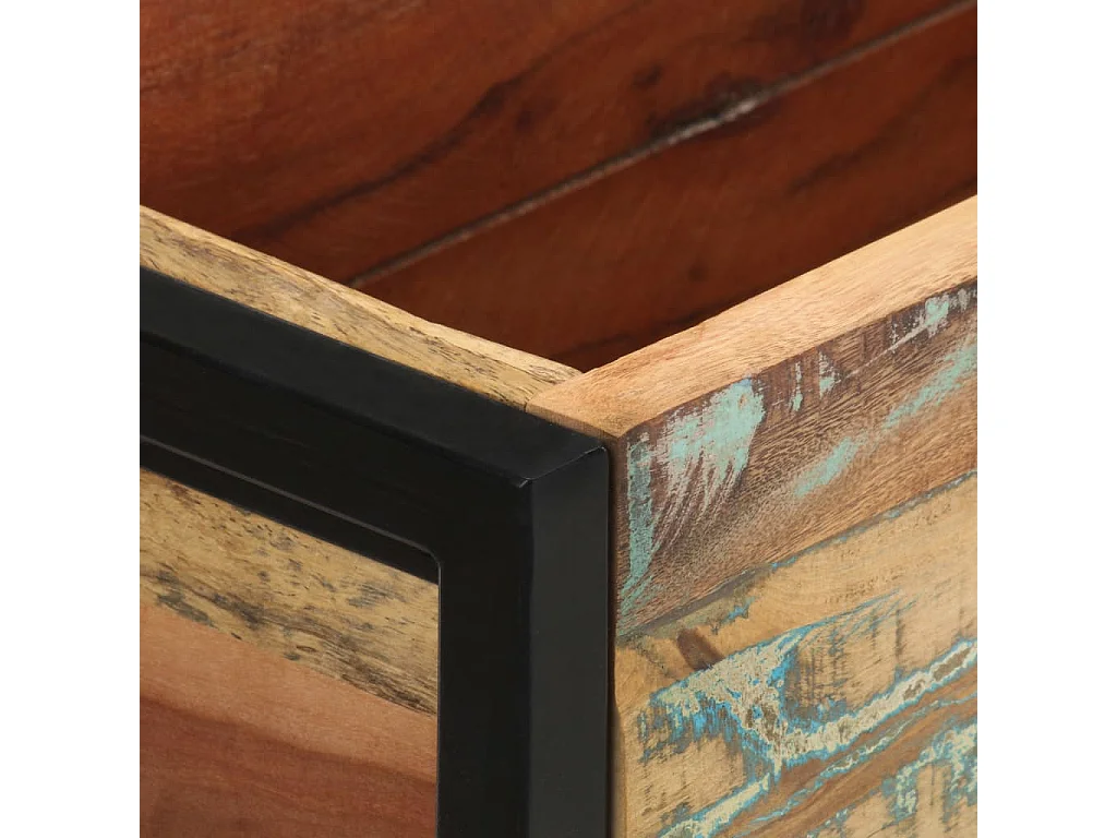 Jardinière 90x20x68 Bois de récupération massif