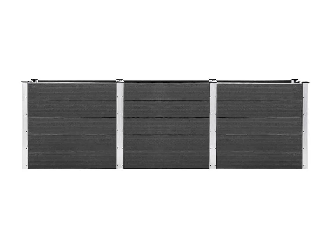 Plate-forme surélevée de jardin 300x100x91 WPC Gris