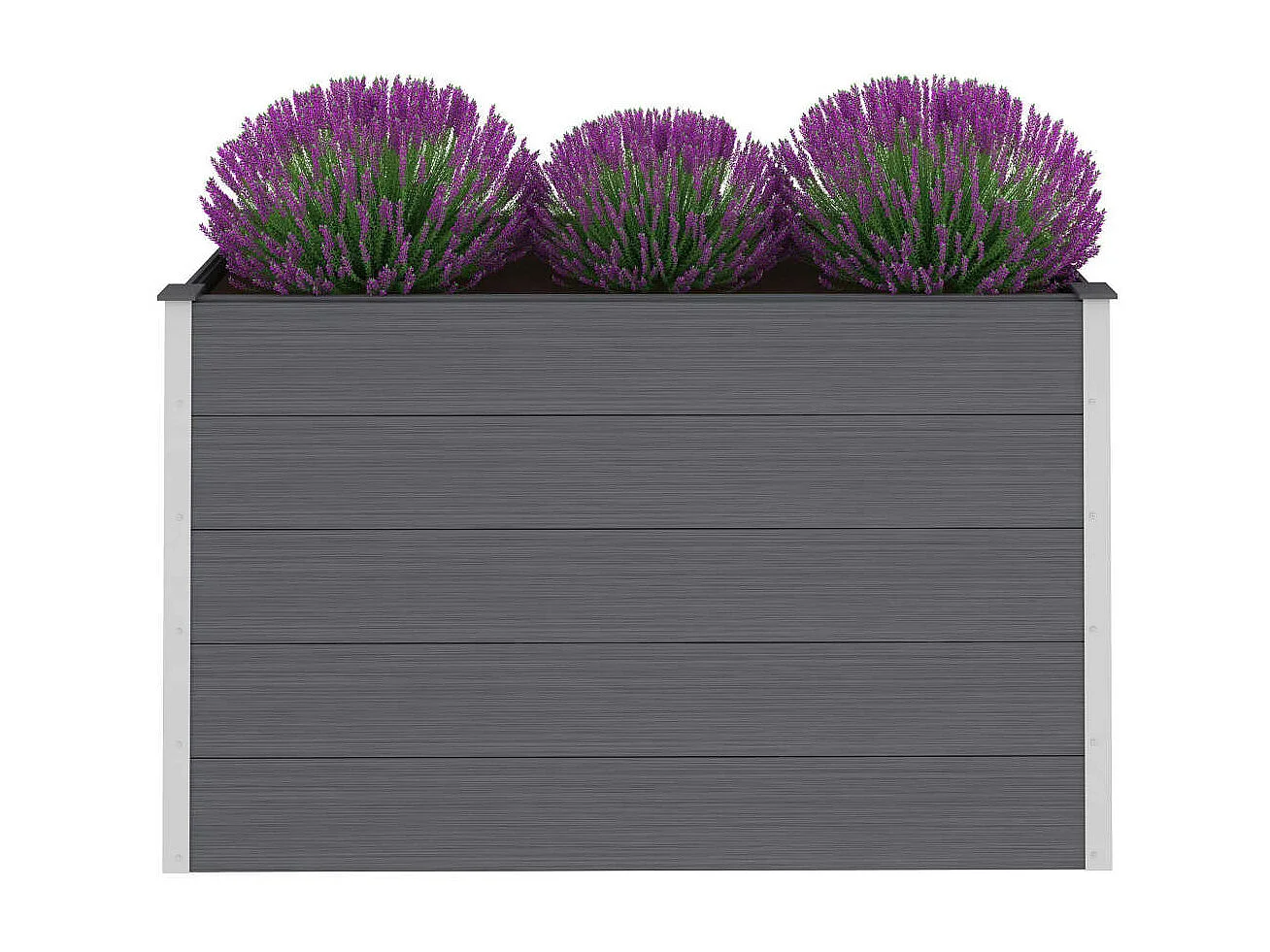 Jardinière WPC 150x50x91 Gris