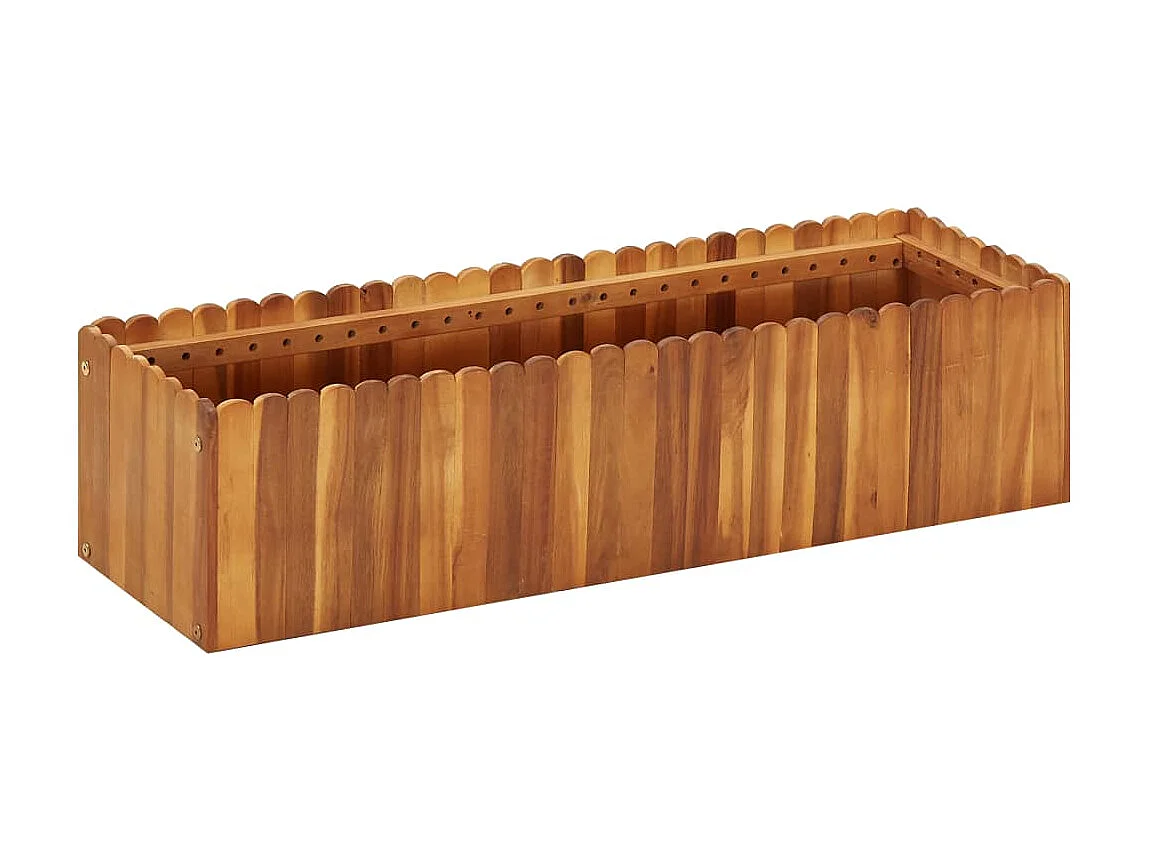 Jardinière 100x30x25 Bois massif d'acacia