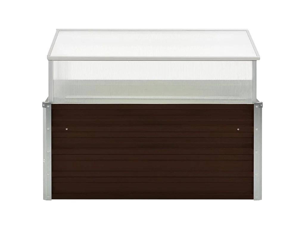 Serre Marron 100 x 100x85 Acier galvanisé