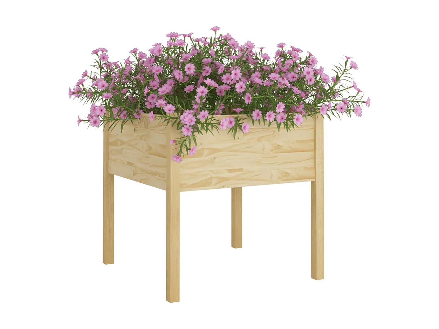 Jardinière d'extérieur 70x70x70 Bois de pin massif