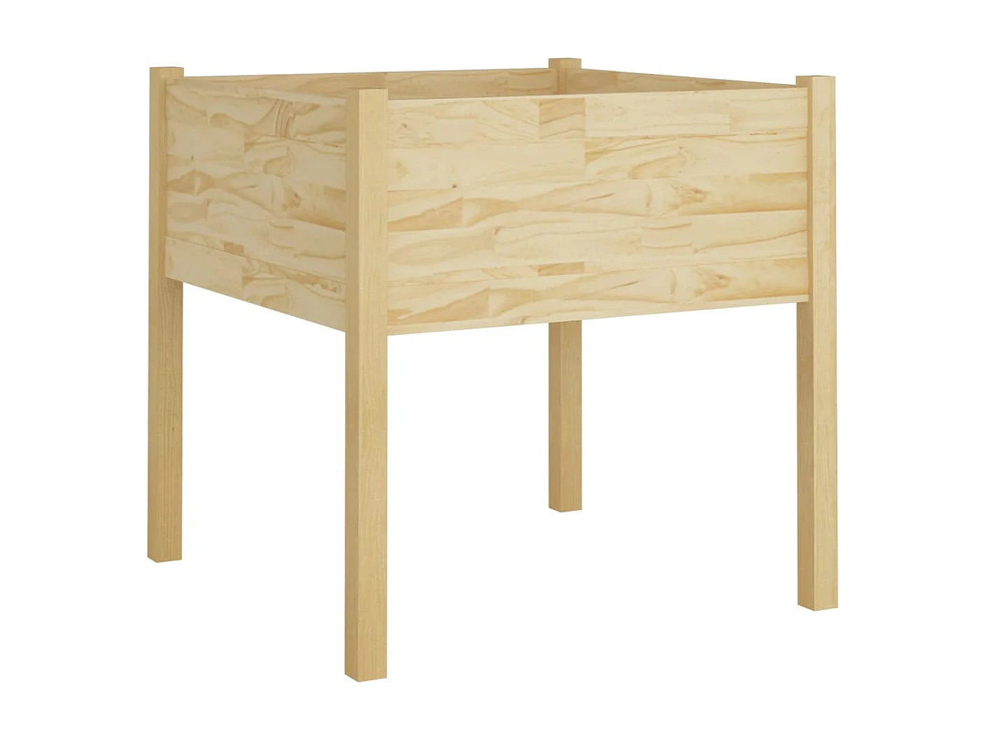 Jardinière d'extérieur 70x70x70 Bois de pin massif