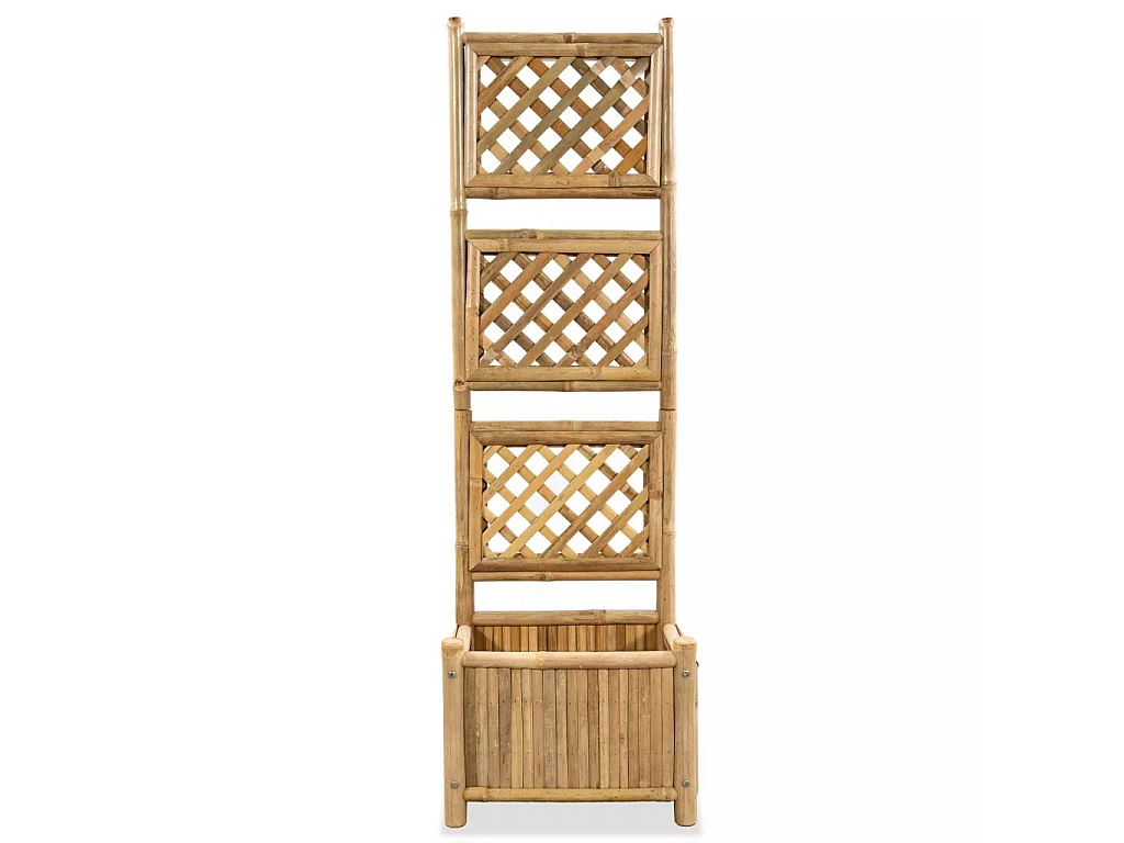 Jardinière avec treillis Bambou 40cm