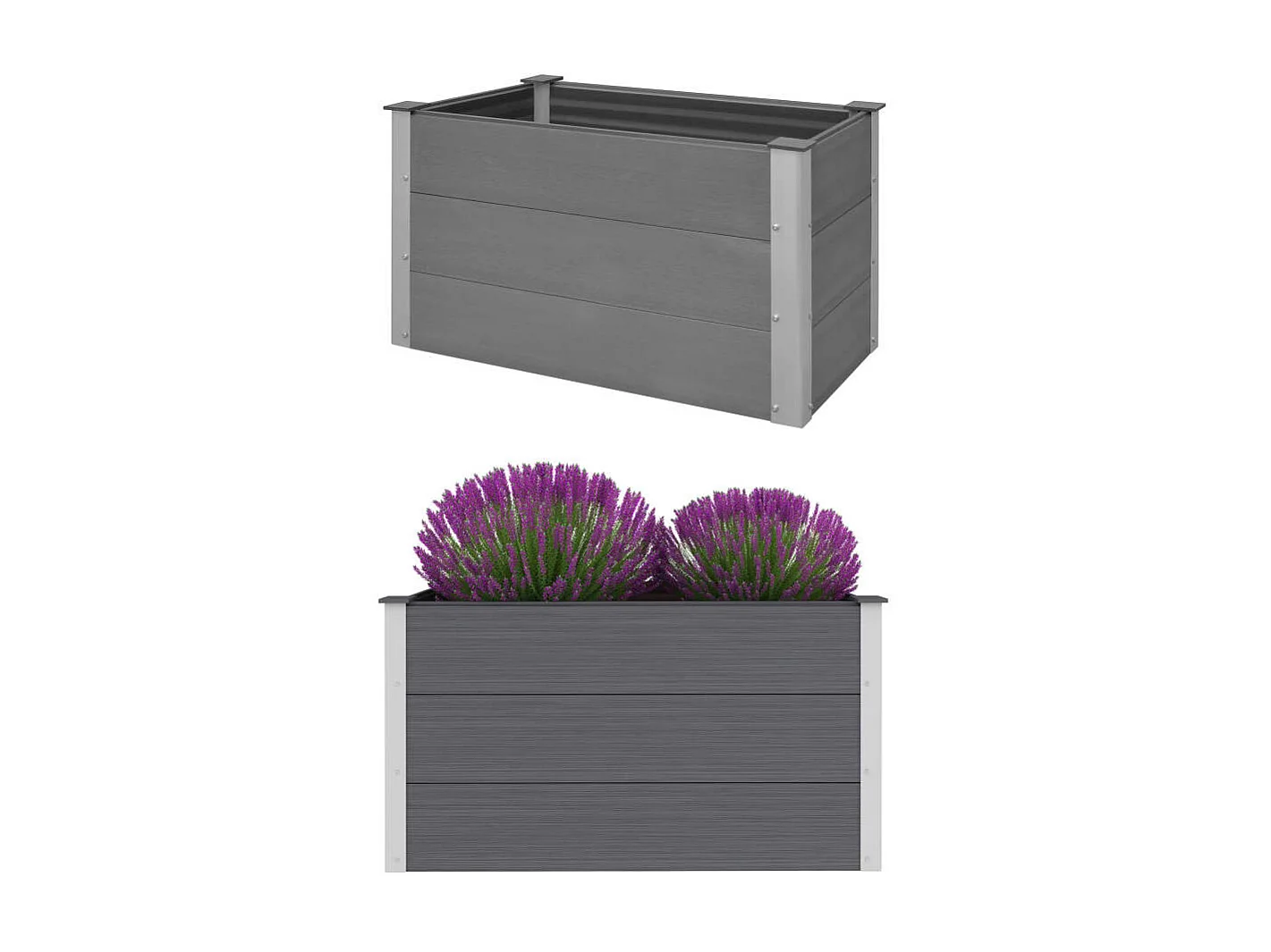 Jardinière WPC 100 x 50x54 Gris