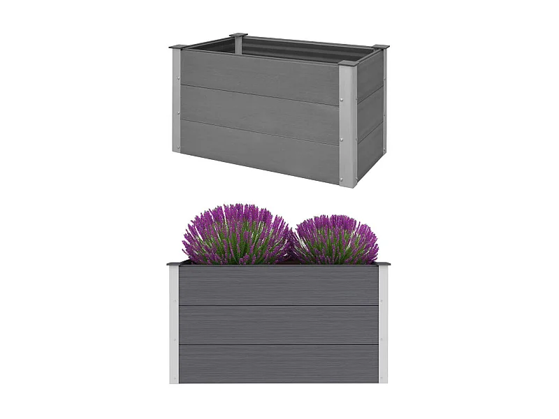 Jardinière WPC 100 x 50x54 Gris