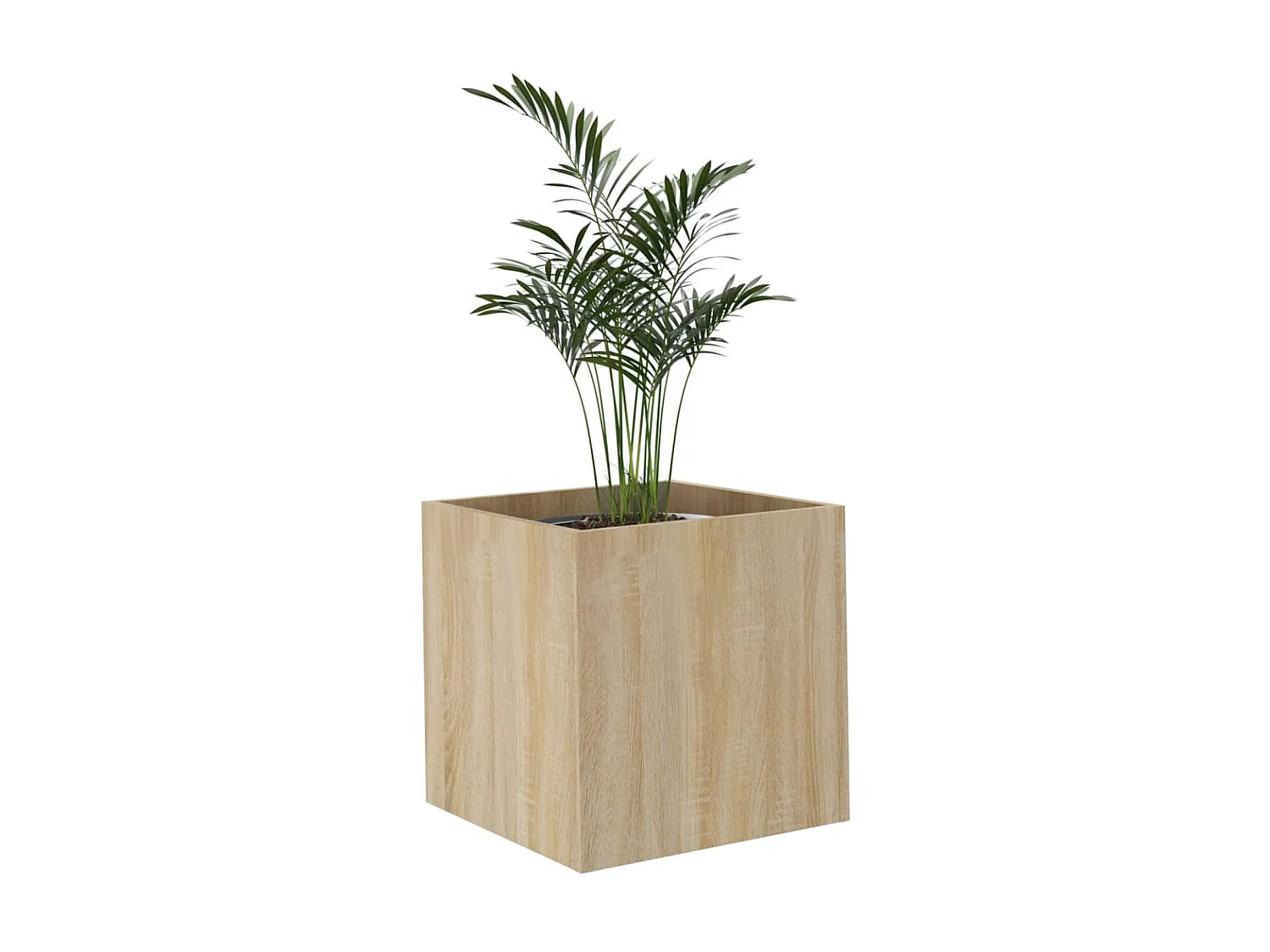 Jardinière Chêne sonoma 40x40x40 Bois d'ingénierie