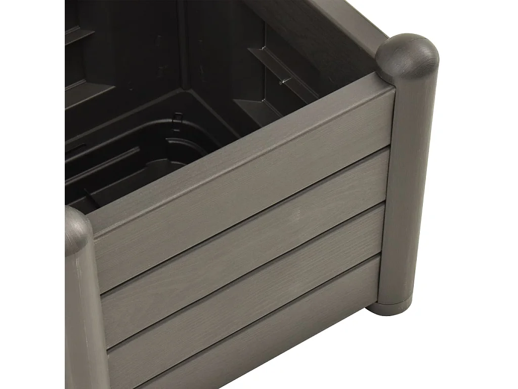 Jardinière avec treillis 43x43x142 PP Anthracite