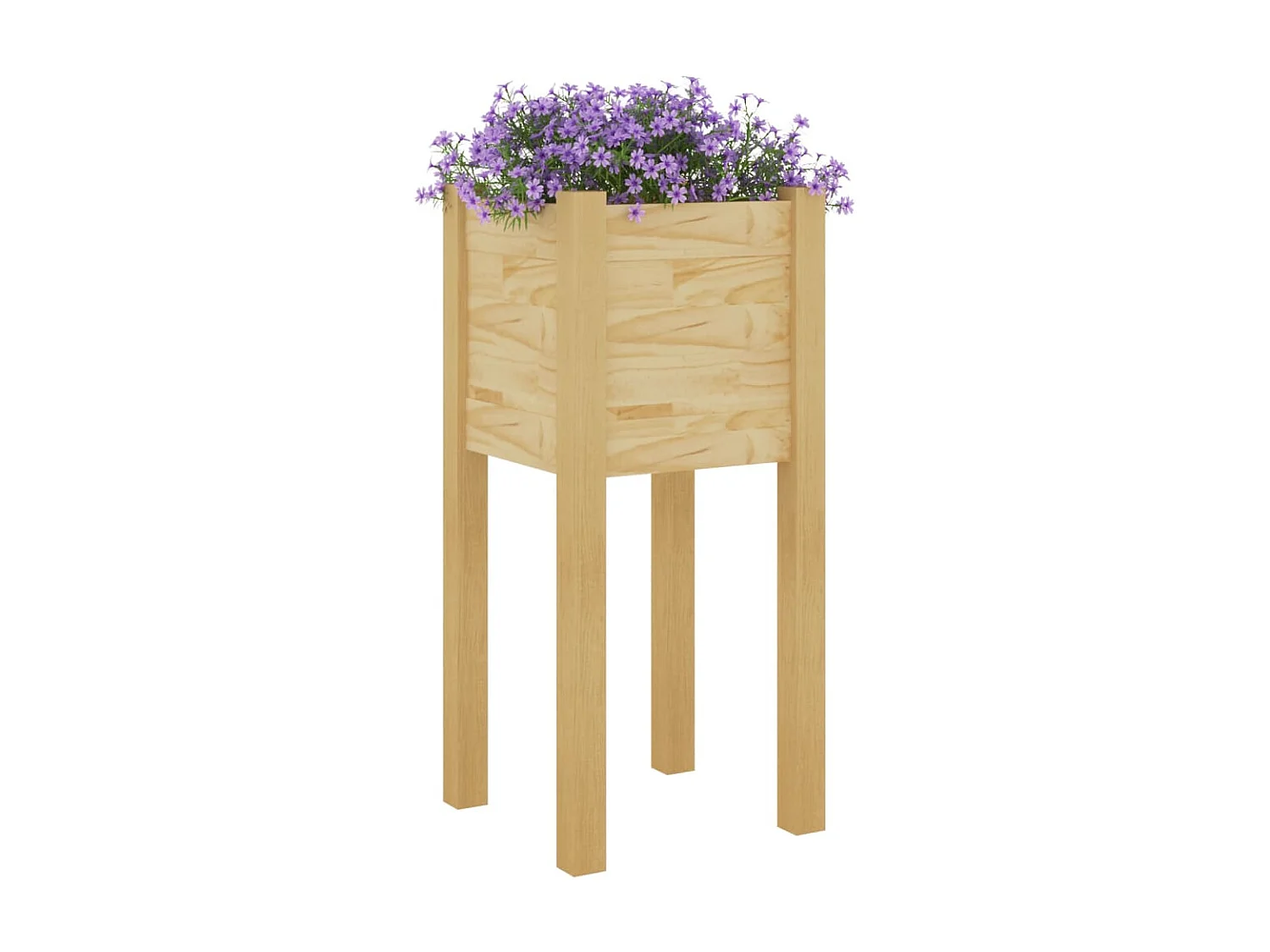 Jardinières d'extérieur 2 pcs 31x31x70 Bois de pin massif