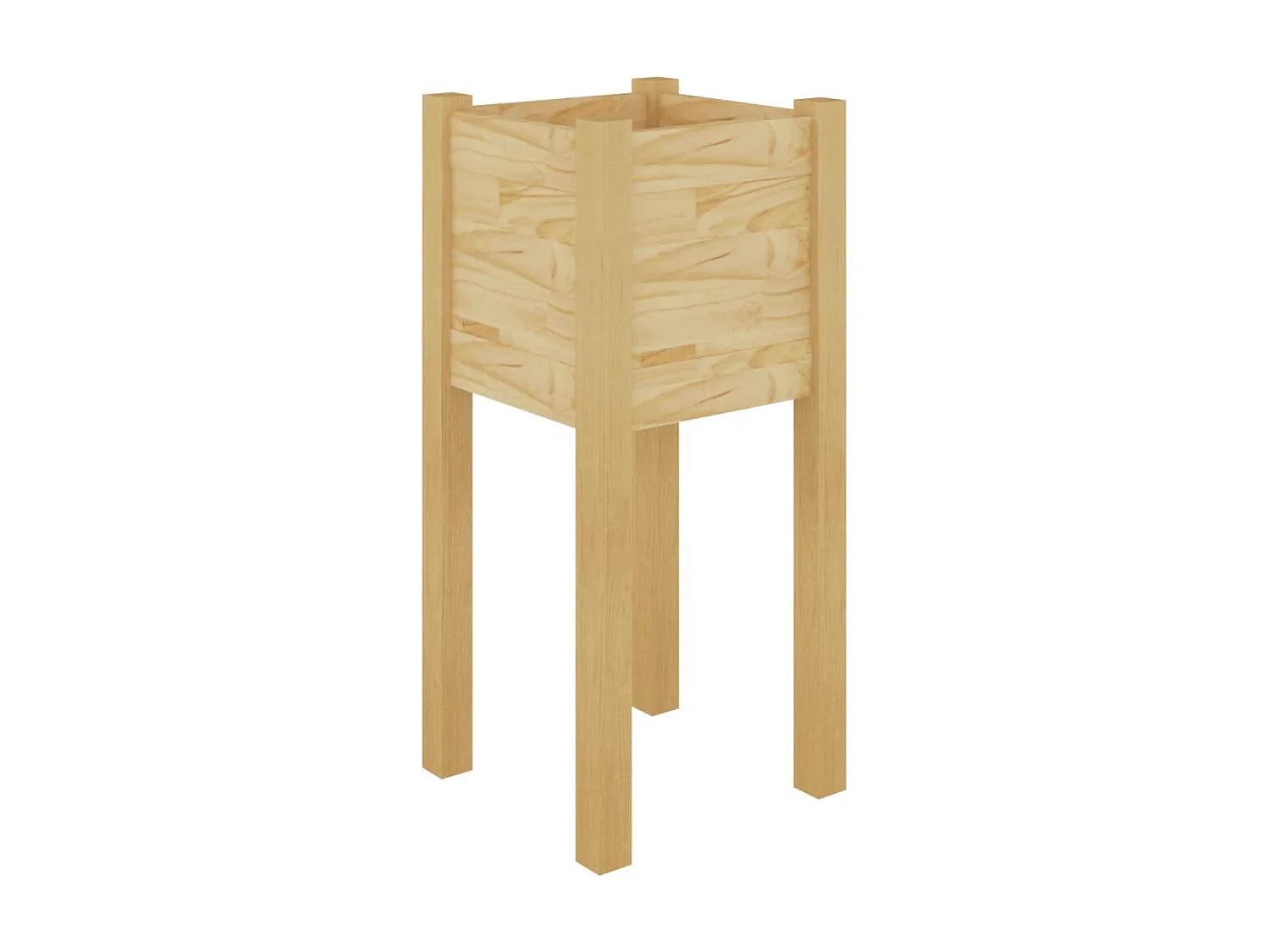 Jardinières d'extérieur 2 pcs 31x31x70 Bois de pin massif