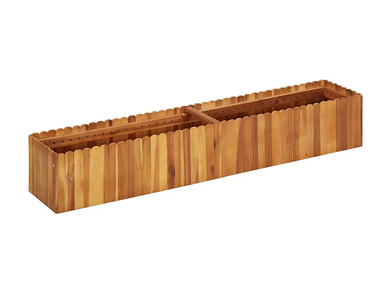 Jardinière 150x30x25 Bois massif d'acacia