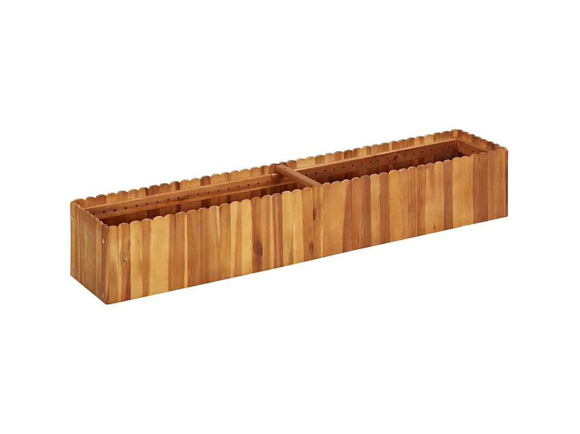 Jardinière 150x30x25 Bois massif d'acacia