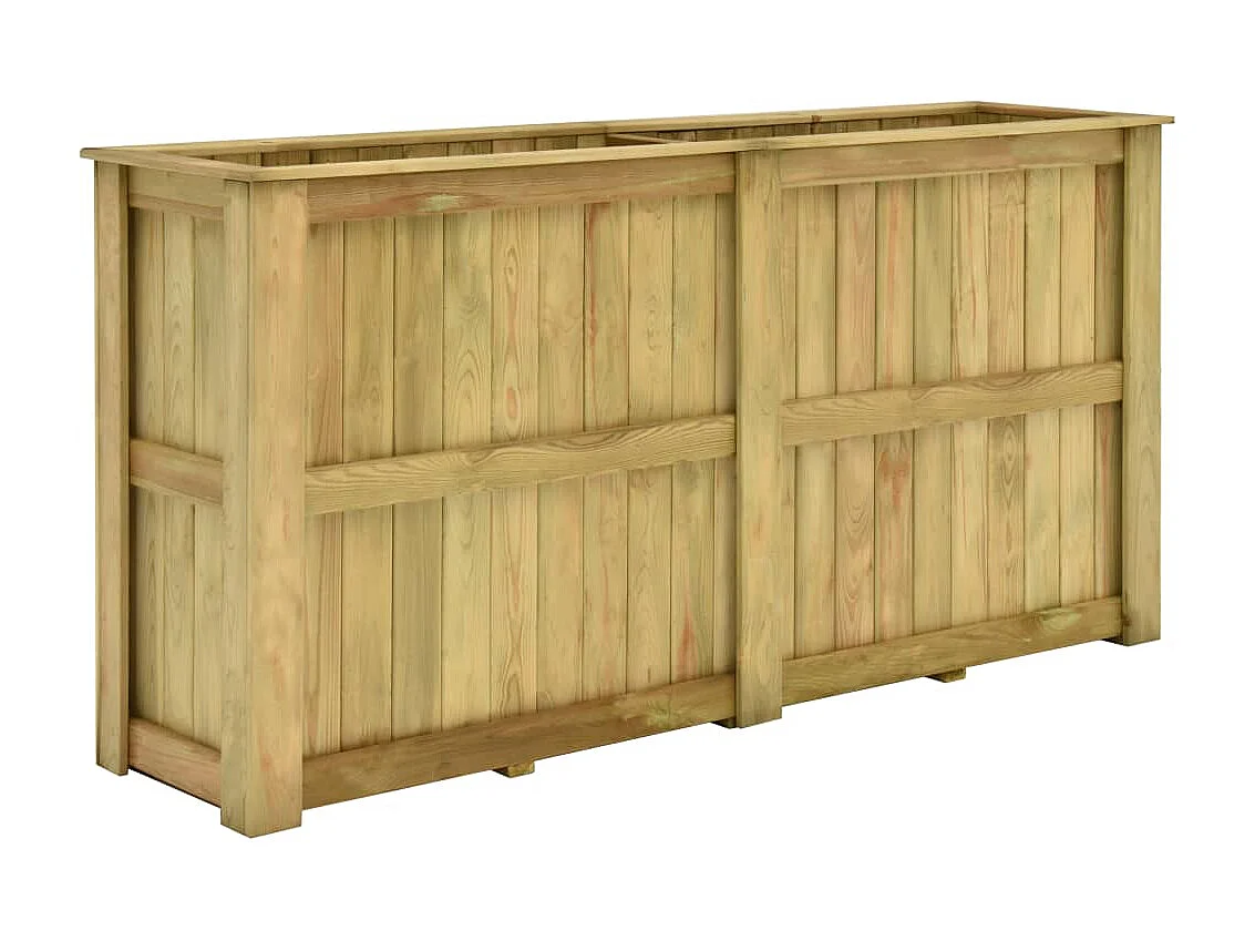 Jardinière surélevée 196x50x100 Bois de pin imprégné