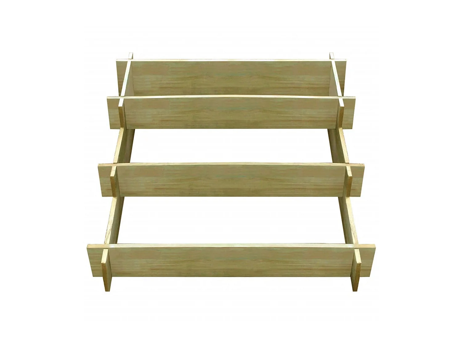 Jardinière à 3 niveaux 90 x 90x35 Bois imprégné