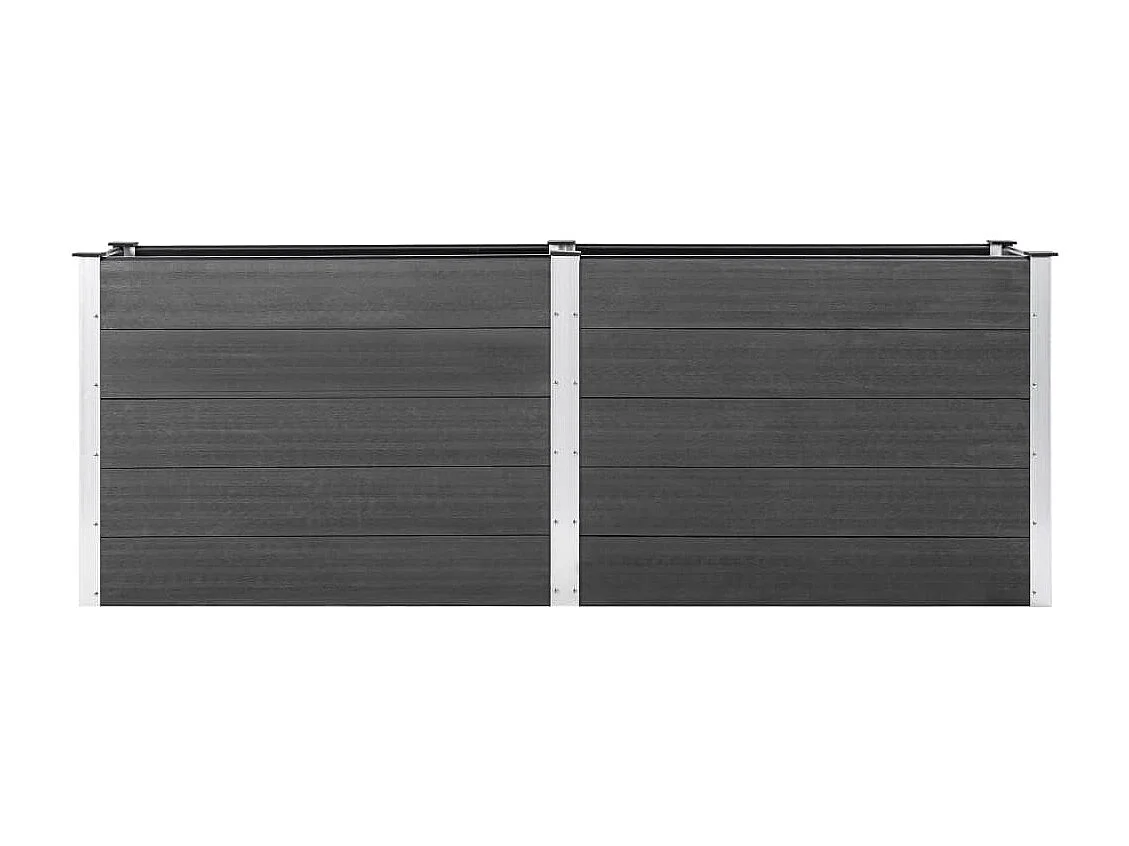 Jardinière 250x100x91 WPC Gris