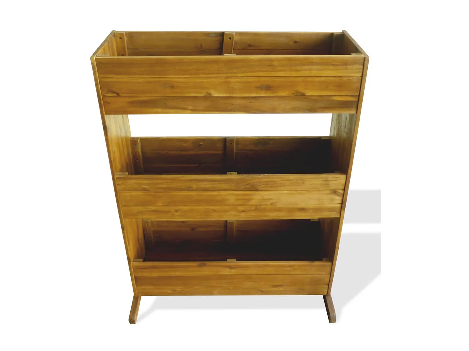 Jardinière à 3 niveaux Bois massif d'acacia