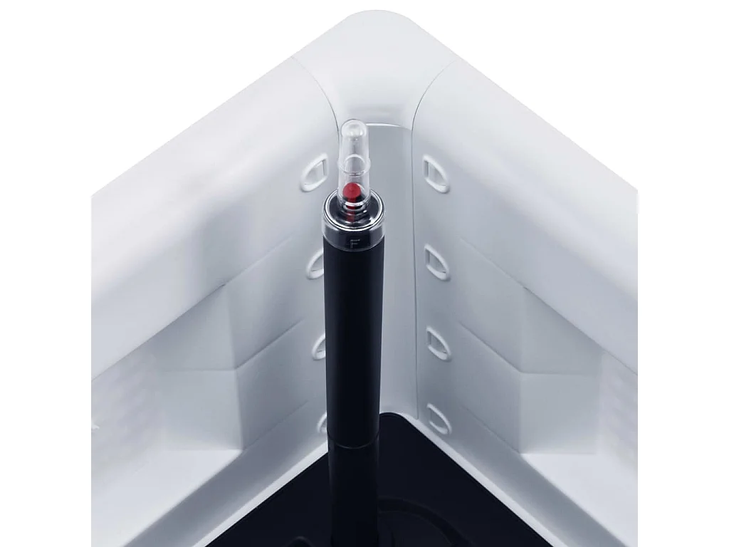 Jardinière et système d'arrosage Blanc 100x43x33