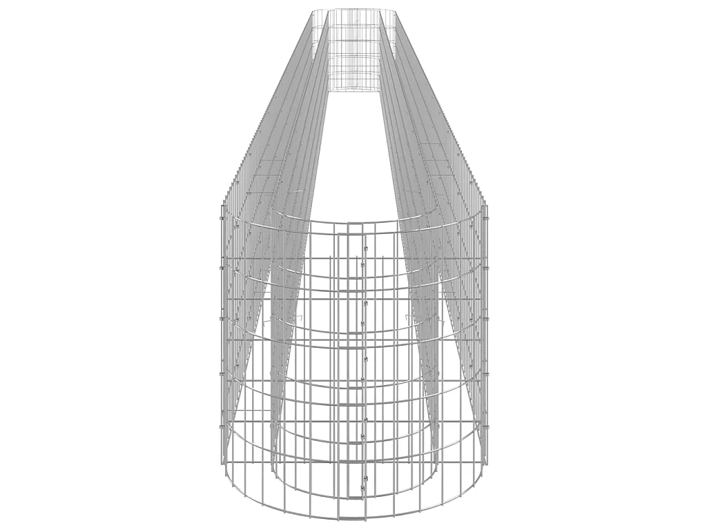 Lit surélevé à gabion Fer galvanisé 610x50x50
