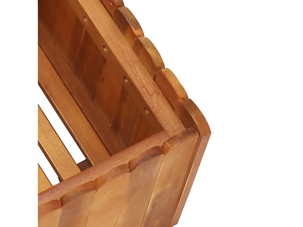 Jardinière 50x30x25 Bois massif d'acacia