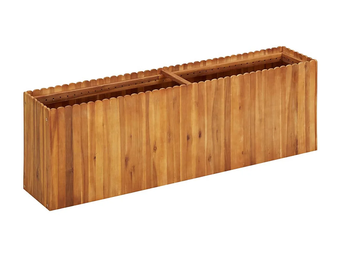 Lit surélevé de jardin 150x30x50 Bois massif d'acacia