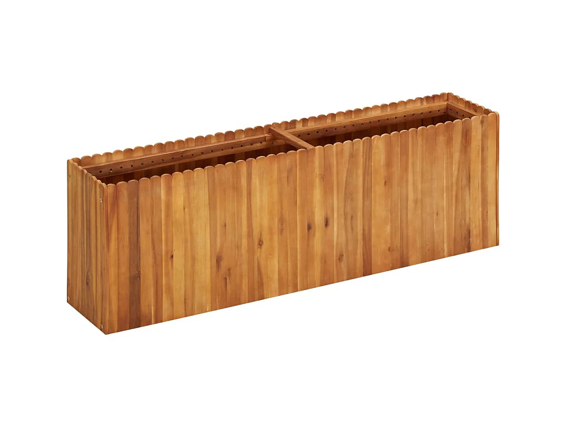 Lit surélevé de jardin 150x30x50 Bois massif d'acacia