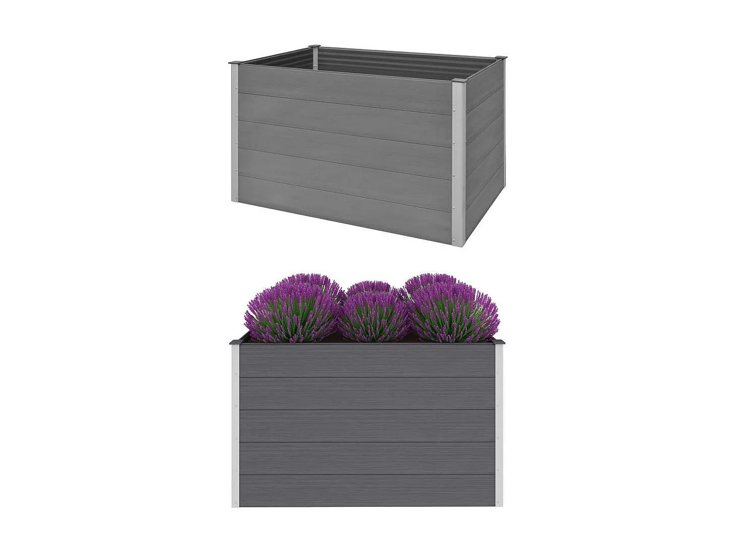 Jardinière WPC 150x100x91 Gris