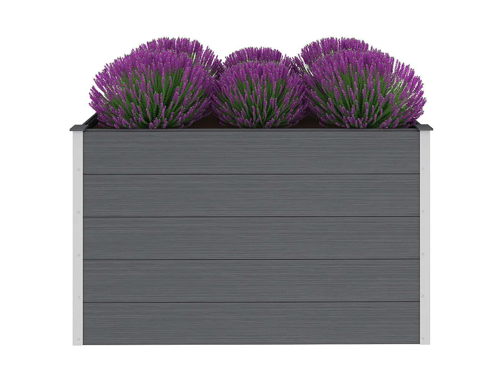Jardinière WPC 150x100x91 Gris