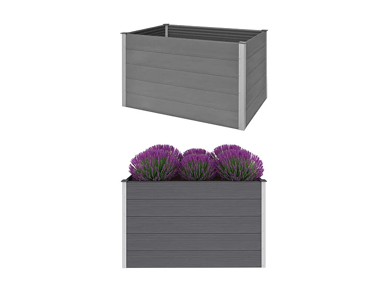Jardinière WPC 150x100x91 Gris