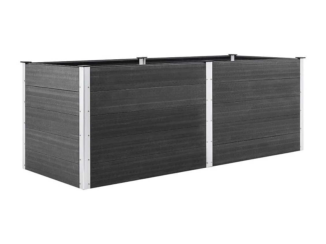 Jardinière 250x50x91 WPC Gris