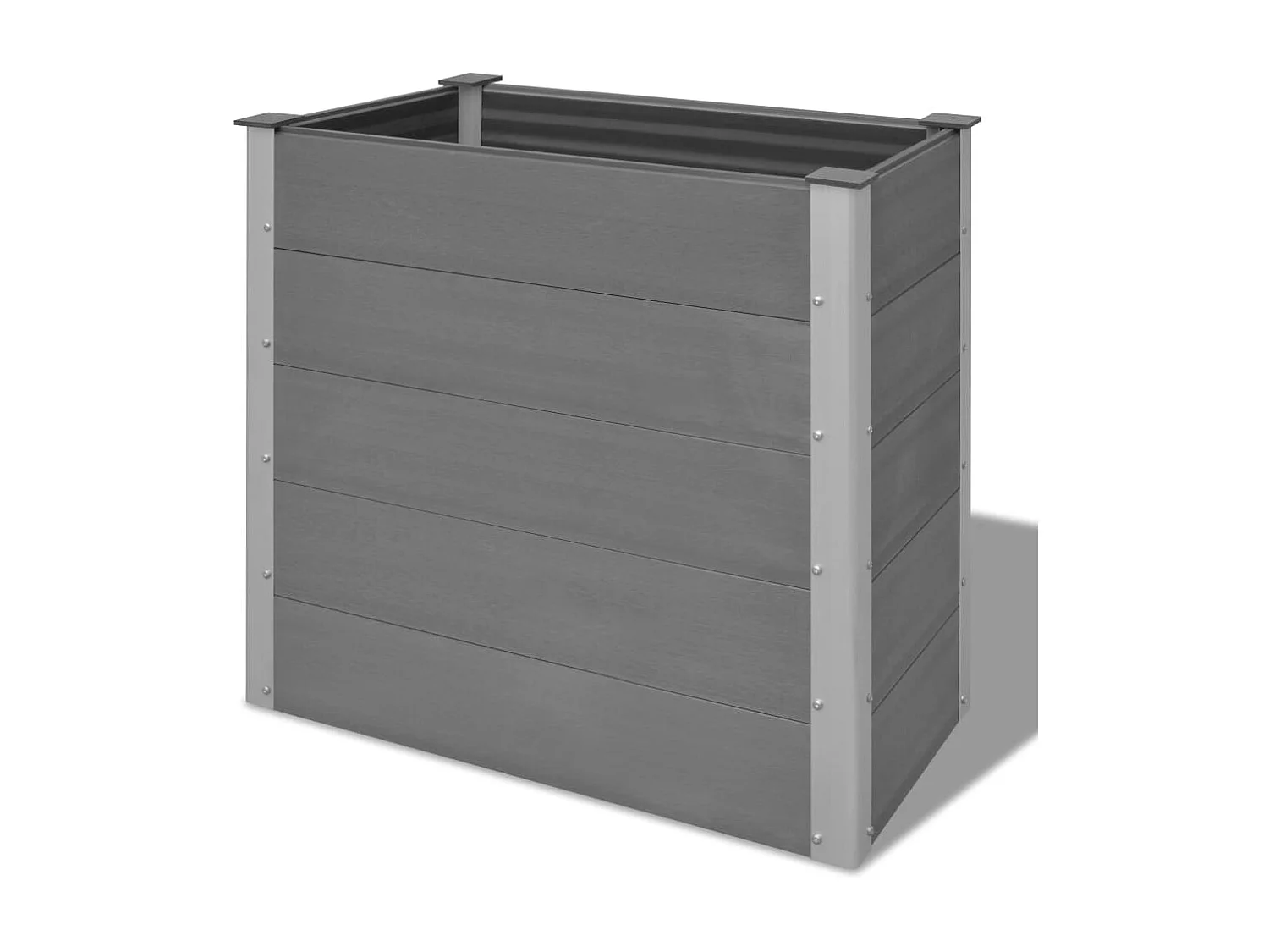Jardinière WPC 100x50x91 Gris