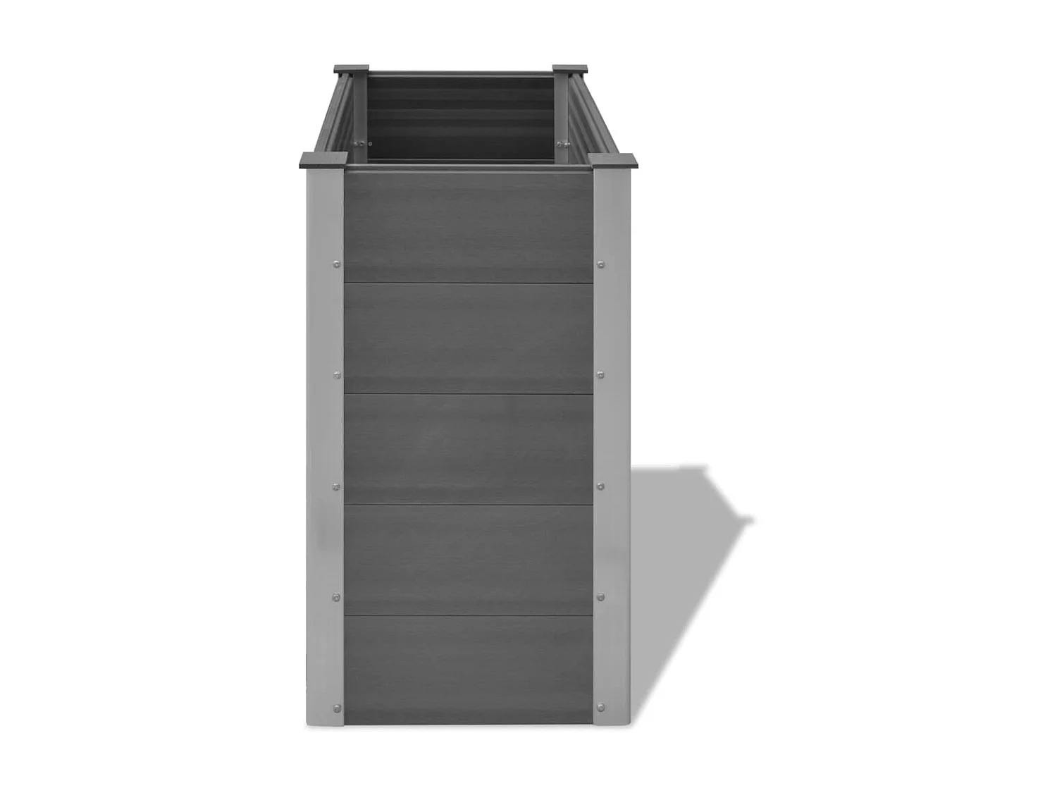 Jardinière WPC 100x50x91 Gris