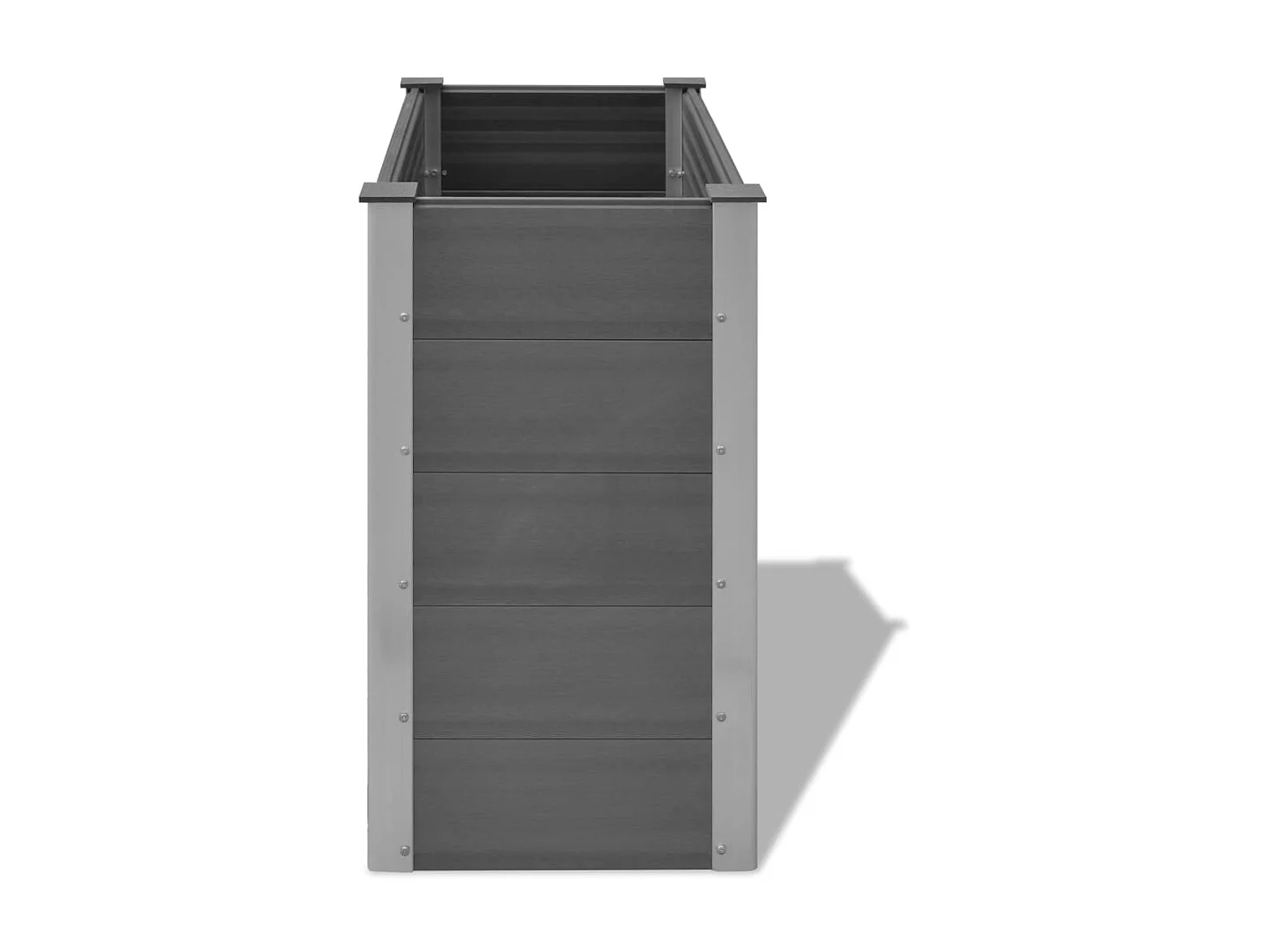 Jardinière WPC 100x50x91 Gris