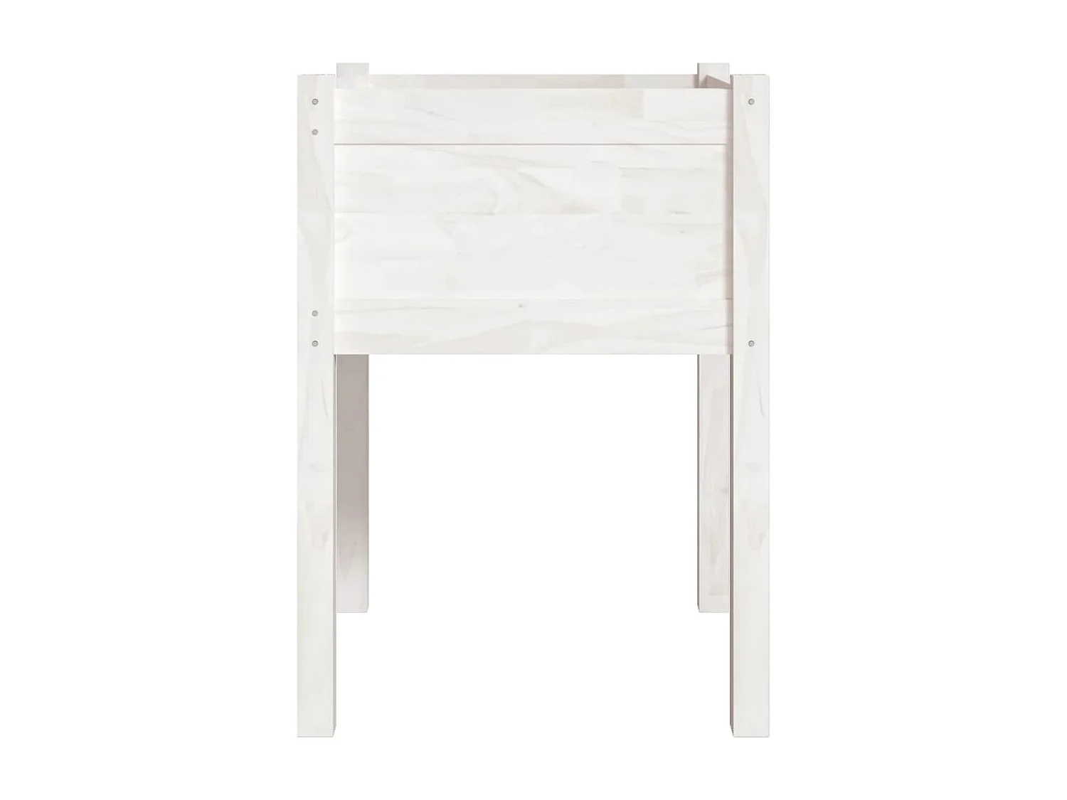 Jardinières 2 pcs Blanc 50x50x70 Bois de pin massif