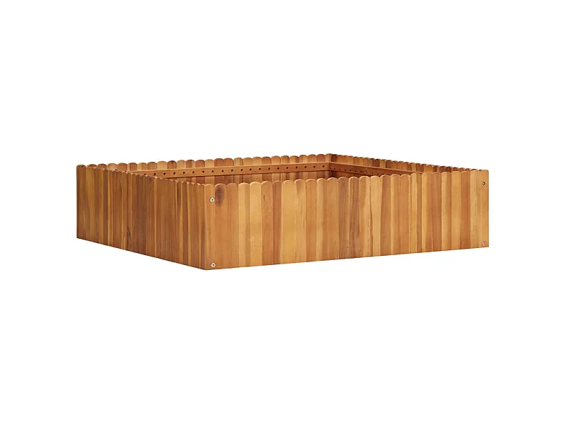 Jardinière 100x100x25 Bois massif d'acacia