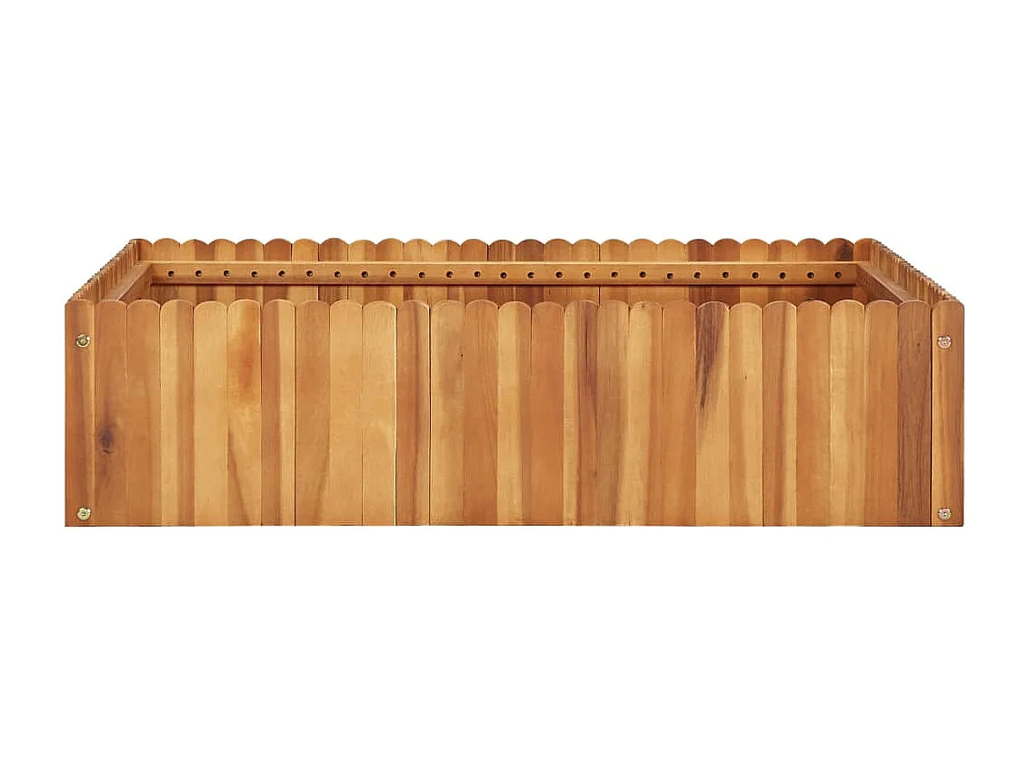 Jardinière 100x100x25 Bois massif d'acacia