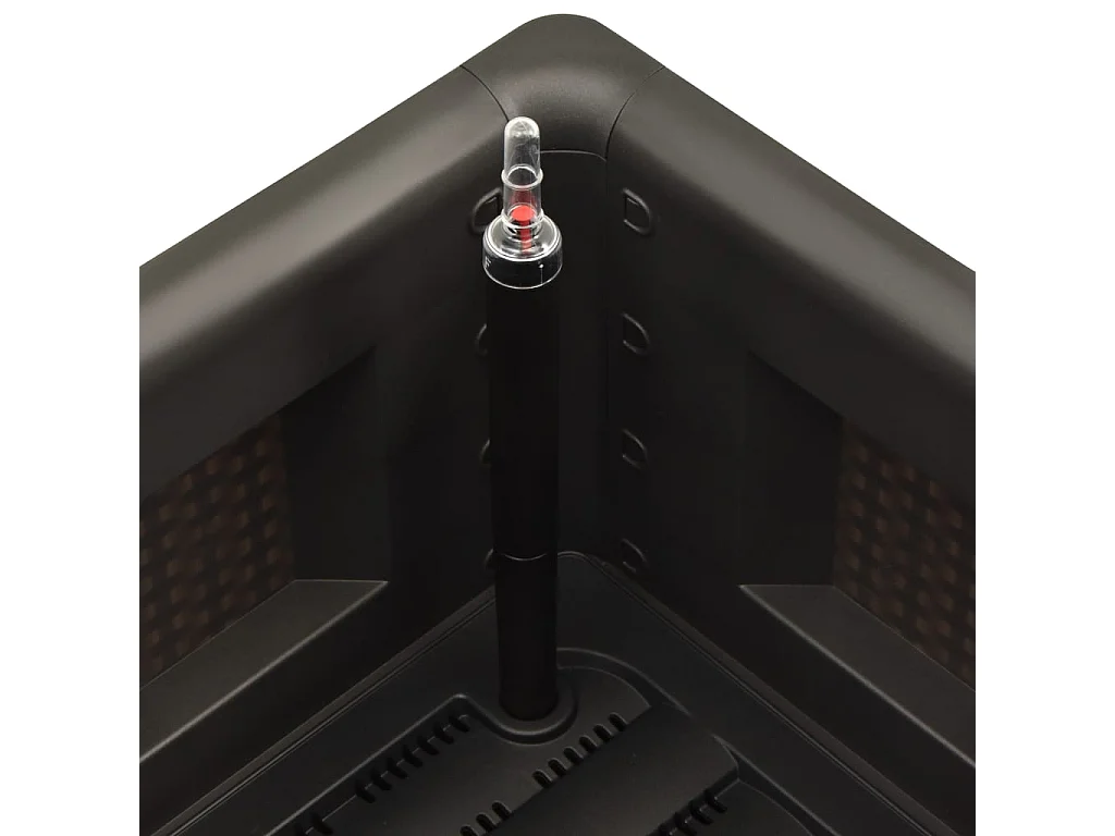 Jardinière système arrosage Anthracite 100x43x33