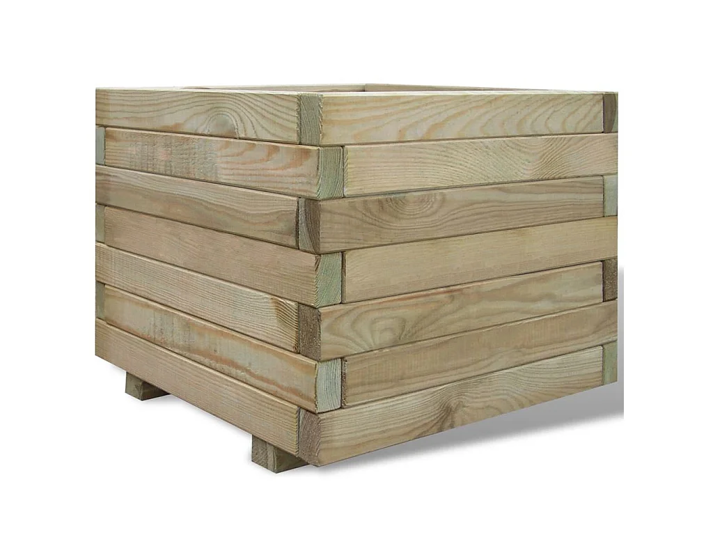 Jardinière 50x50x40 Bois Carré