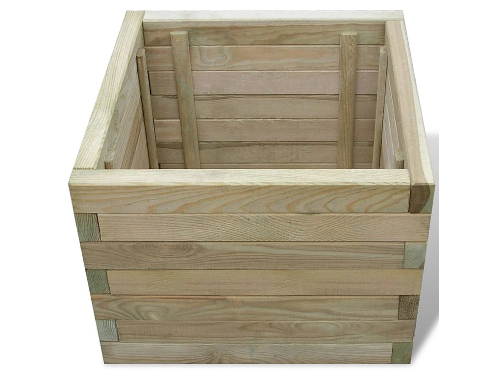 Jardinière 50x50x40 Bois Carré