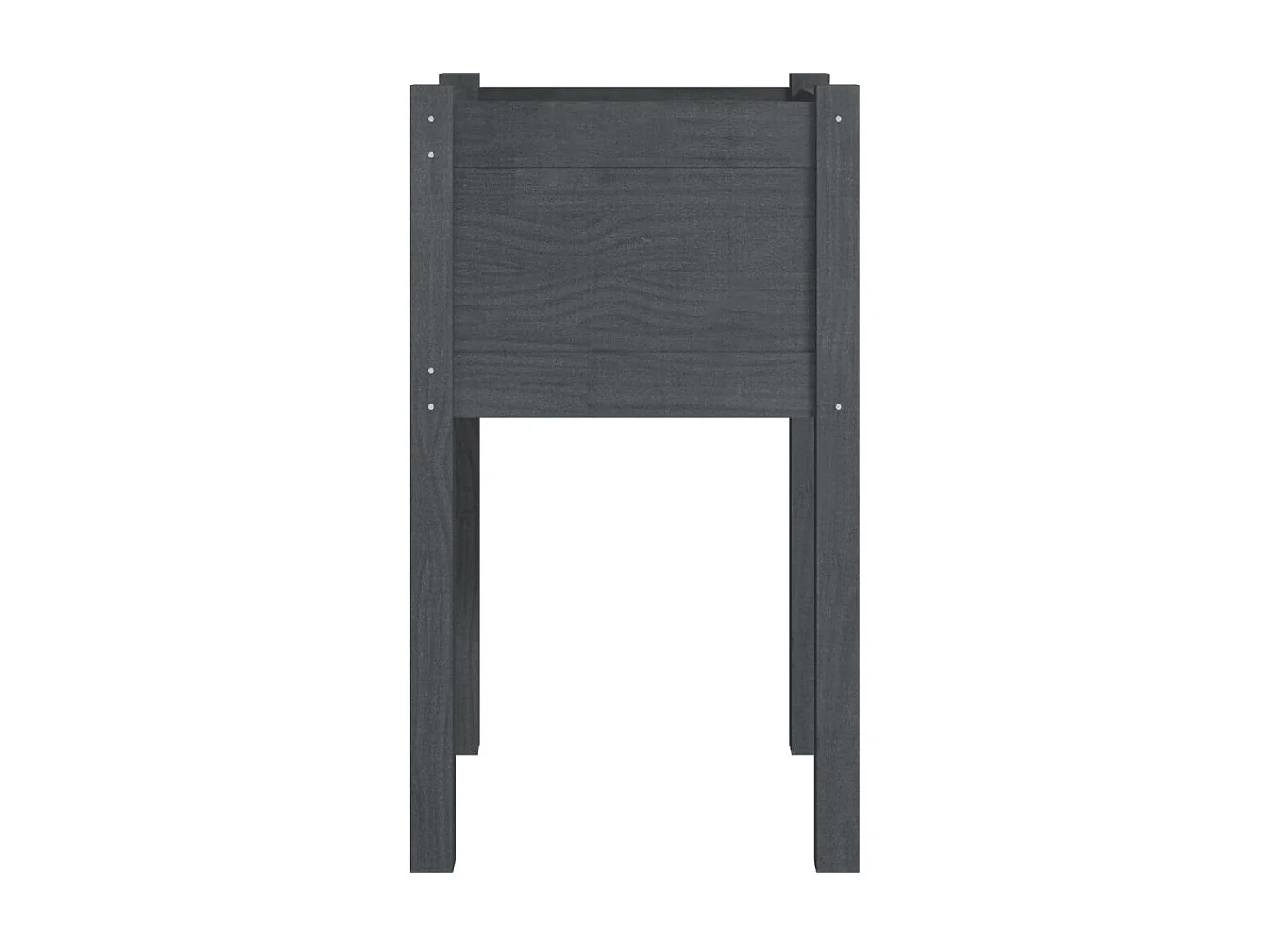 Jardinière d'extérieur Gris 40x40x70 Bois de pin massif