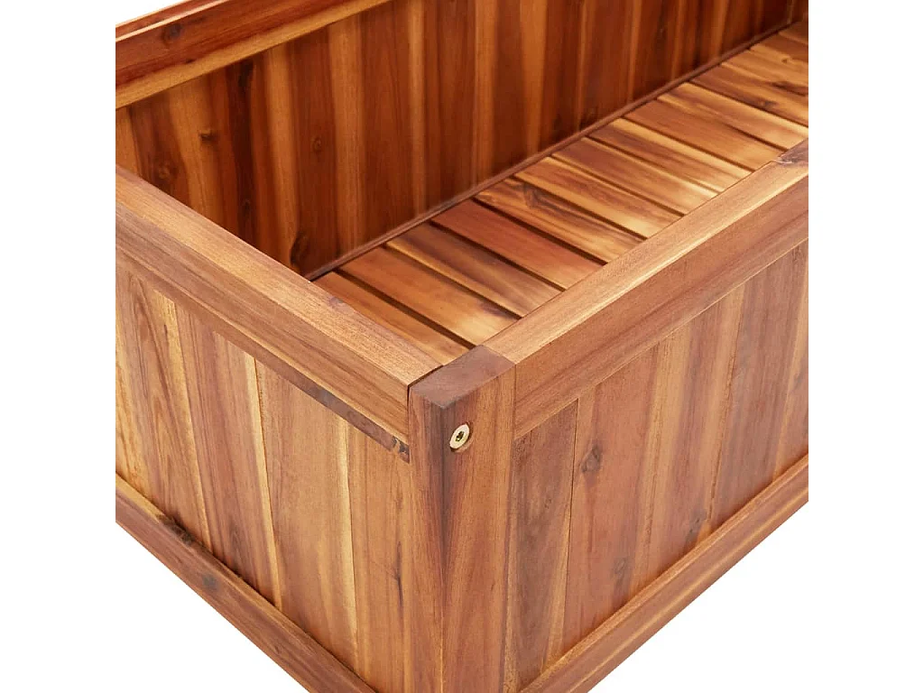 Jardinière avec treillis 85x38x150 Bois massif d'acacia