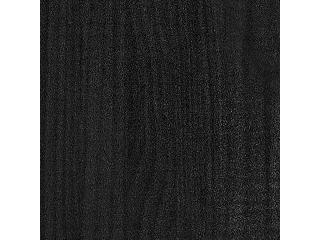 Jardinière d'extérieur Noir 31x31x70 Bois de pin massif