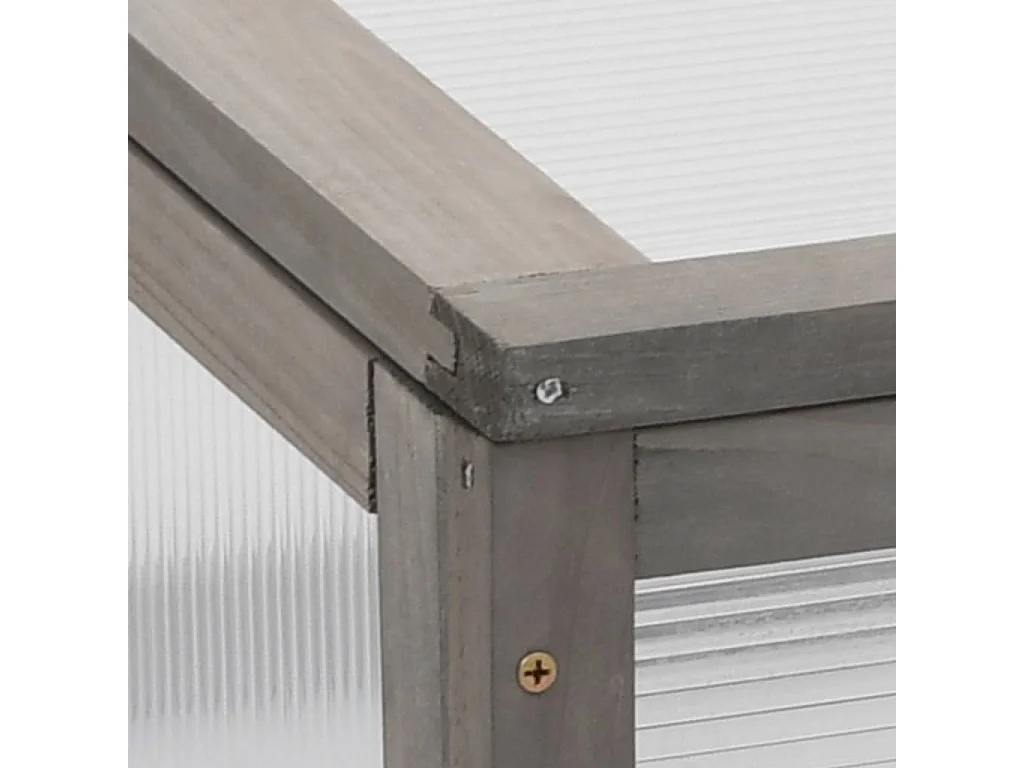 Jardinière avec serre 110x54x120 Bois de sapin massif