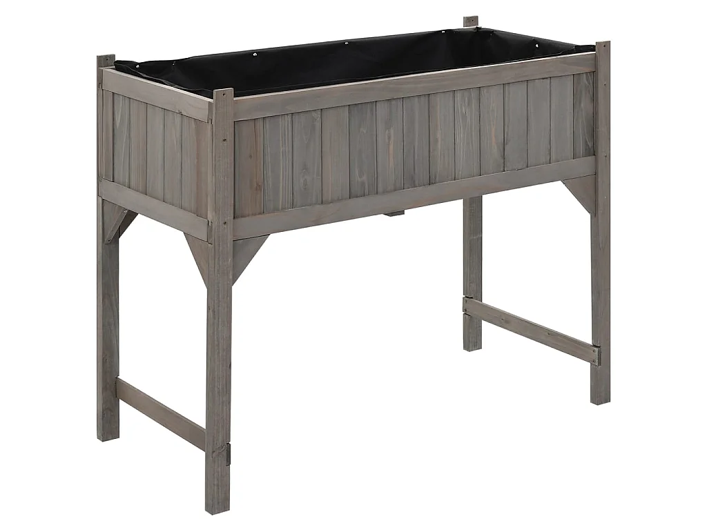 Jardinière avec serre 110x54x120 Bois de sapin massif