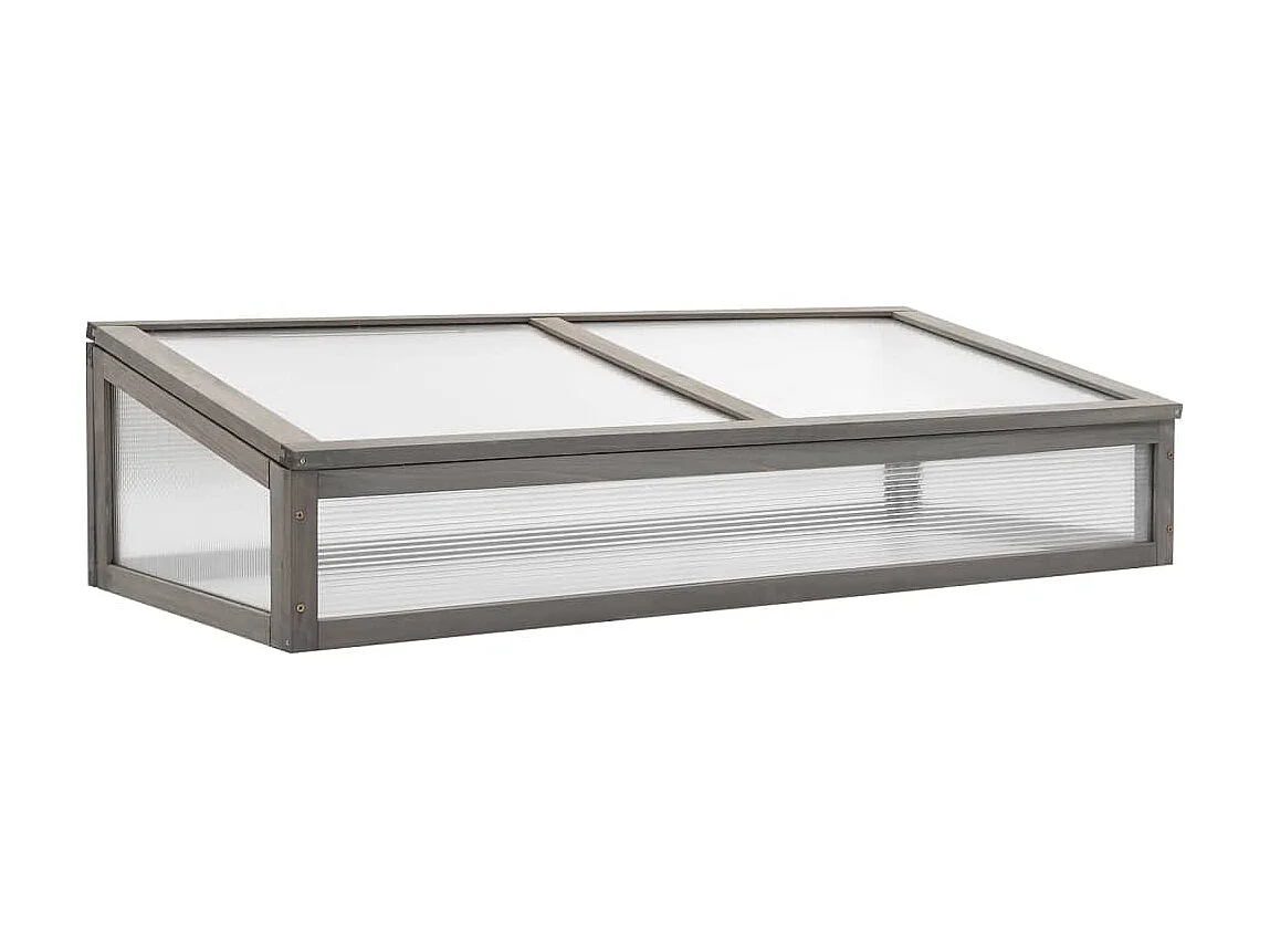 Jardinière avec serre 110x54x120 Bois de sapin massif