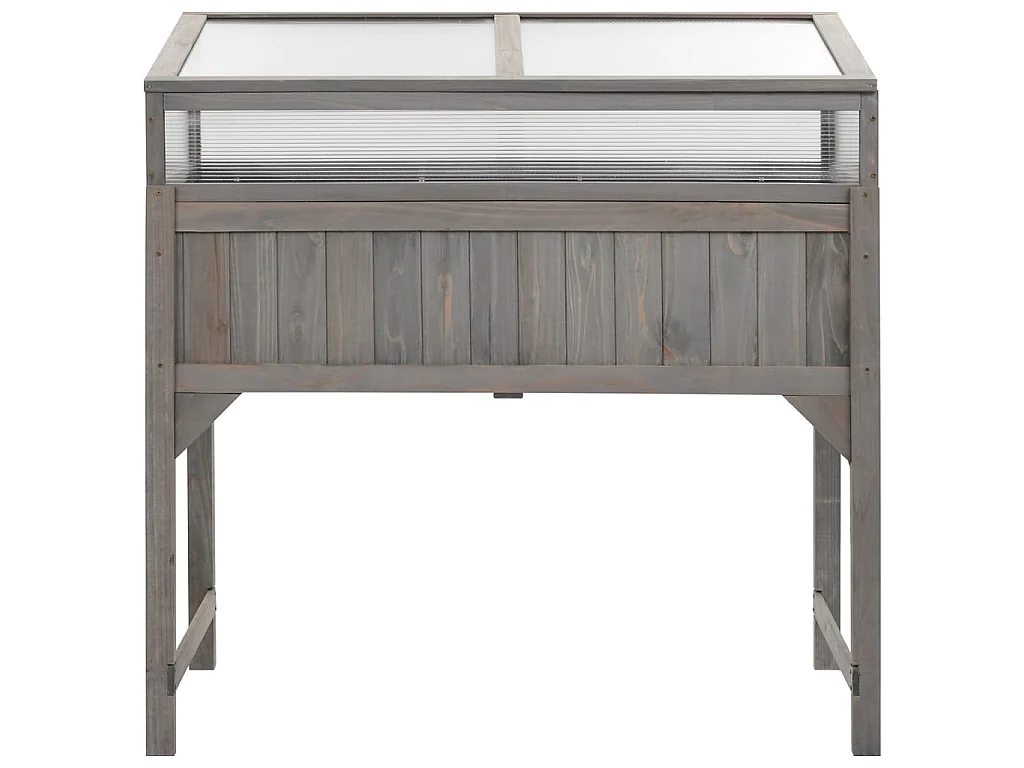 Jardinière avec serre 110x54x120 Bois de sapin massif