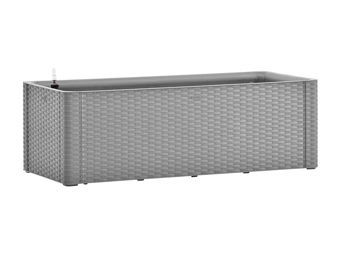 Jardinière avec système d'arrosage Gris 100x43x33