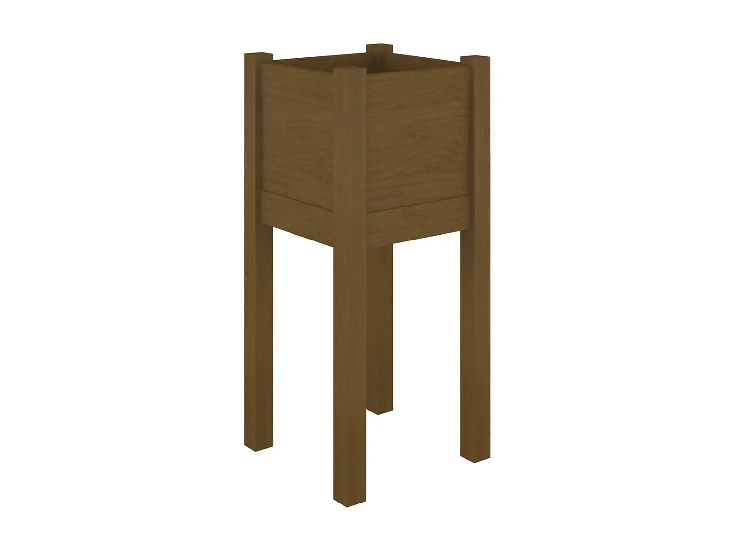 Jardinière d'extérieur Marron miel 31x31x70 Bois de pin