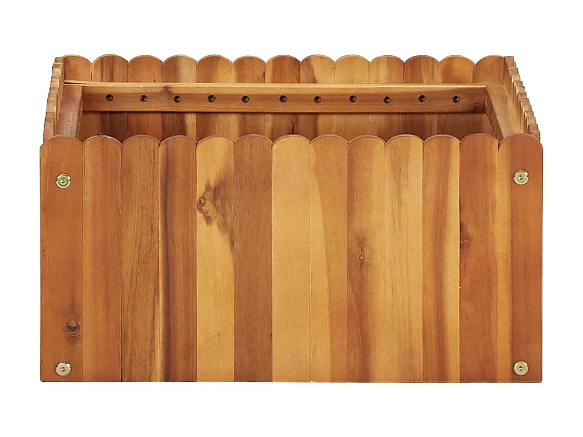 Jardinière 50x50x25 Bois massif d'acacia