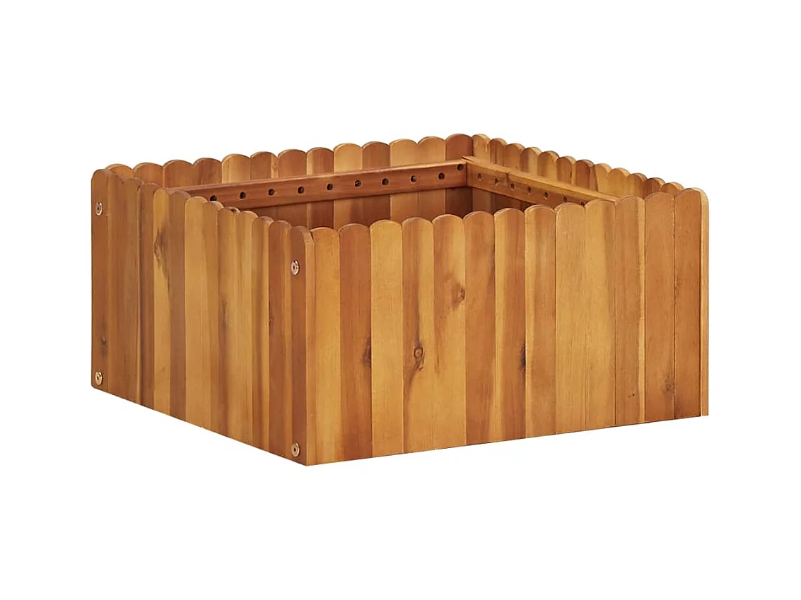 Jardinière 50x50x25 Bois massif d'acacia