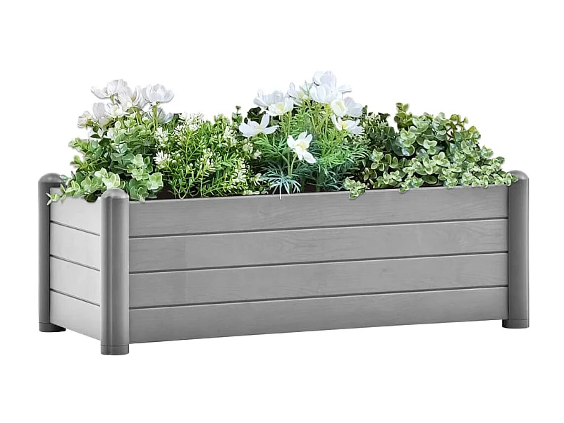 Jardinière PP Gris pierre 100x43x35